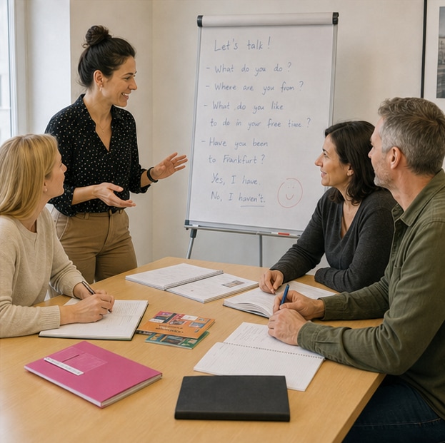 Sprachunterricht in kleiner Gruppe