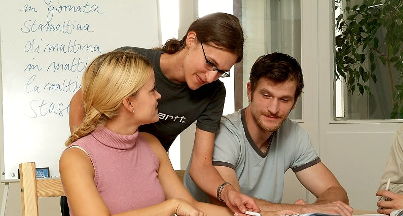 Unterrichtssituation in der Sprachschule